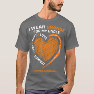 Gifts Products I Wear Orange For My Uncle Leukemia T-Shirt