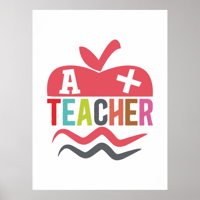 Gifts Teacher | A Plus Teacher Poster (Front)