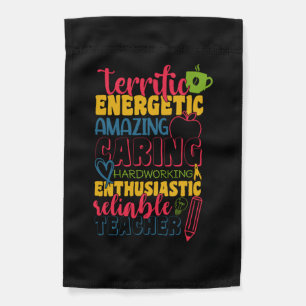 Gifts Teacher Amazing Caring Teacher Garden Flag