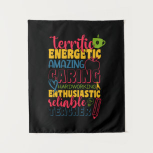 Gifts Teacher Amazing Caring Teacher Tapestry