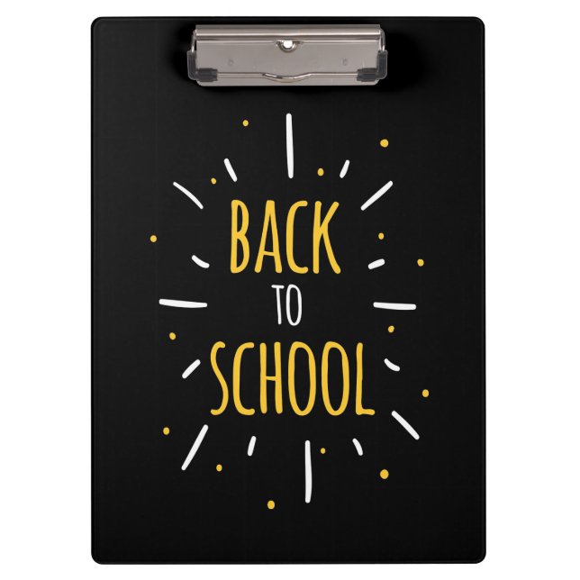 Gifts Teacher | Back To School Now Clipboard (Front)