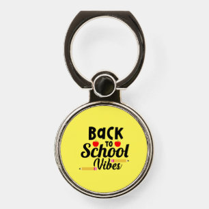 Gifts Teacher   Back To School Vibes Phone Ring Stand