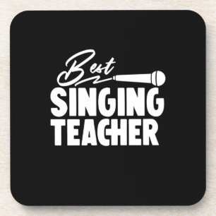 Gifts Teacher   Best Singing Teacher Beverage Coaster