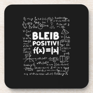 Gifts Teacher   Bleib Positiv Math Teacher Beverage Coaster