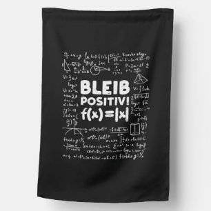 Gifts Teacher   Bleib Positiv Math Teacher House Flag
