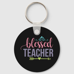 Gifts Teacher Blessed Teacher Keychain