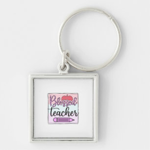 Gifts Teacher   Blessed Teacher Keychain