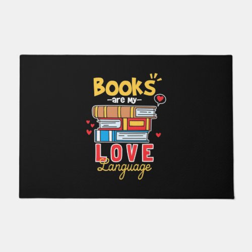 Gifts Teacher  Books Are My Love Language Doormat
