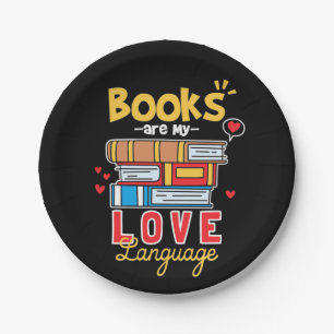 Gifts Teacher   Books Are My Love Language Paper Plates