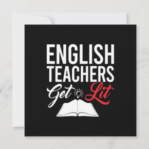 Gifts Teacher   English Teachers Get Lit Invitation