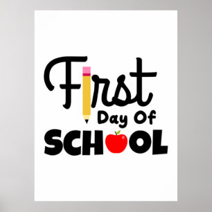 Gifts Teacher First Day Of School Poster