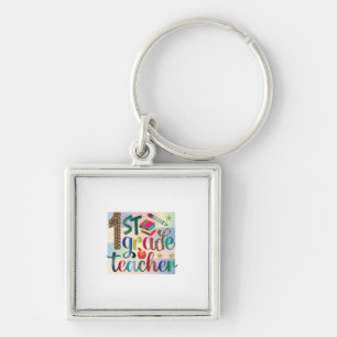 Gifts Teacher   First Grade Teacher Keychain