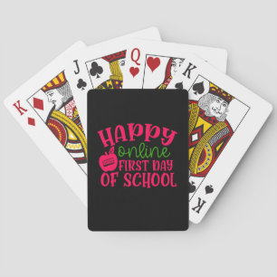 Gifts Teacher Happy Online First Day Of School Poker Cards