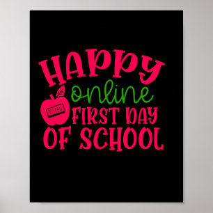 Gifts Teacher Happy Online First Day Of School Poster