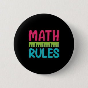 Gifts Teacher Math Rules Button