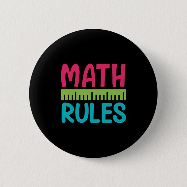 Gifts Teacher | Math Rules Button (Front)