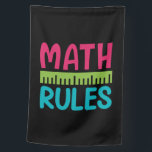 Gifts Teacher | Math Rules House Flag<br><div class="desc">Gifts Teacher | Math Rules</div>