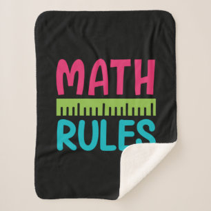 Gifts Teacher   Math Rules Sherpa Blanket
