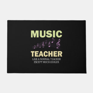 Gifts Teacher Music Teacher Much Cooler Doormat
