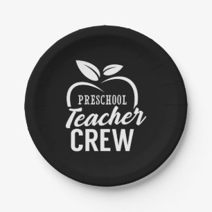 Gifts Teacher   Preschool Teacher Crew Paper Plates