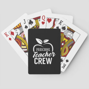Gifts Teacher Preschool Teacher Crew Poker Cards