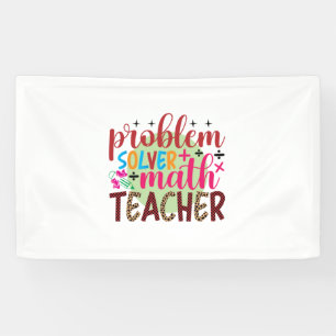 Gifts Teacher   Problem Solver Math Teacher Banner