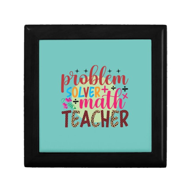 Gifts Teacher | Problem Solver Math Teacher Gift Box (Front)