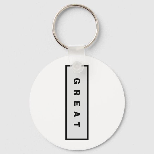 Gifts: Under 15$ Attractive Authority® GREAT Keychain (Front)