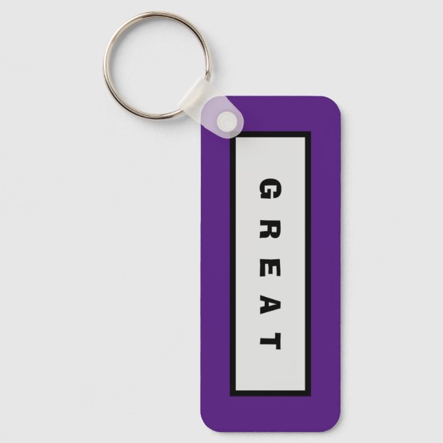 Gifts: Under 75$ Attractive Authority® GREAT Keychain (Front)