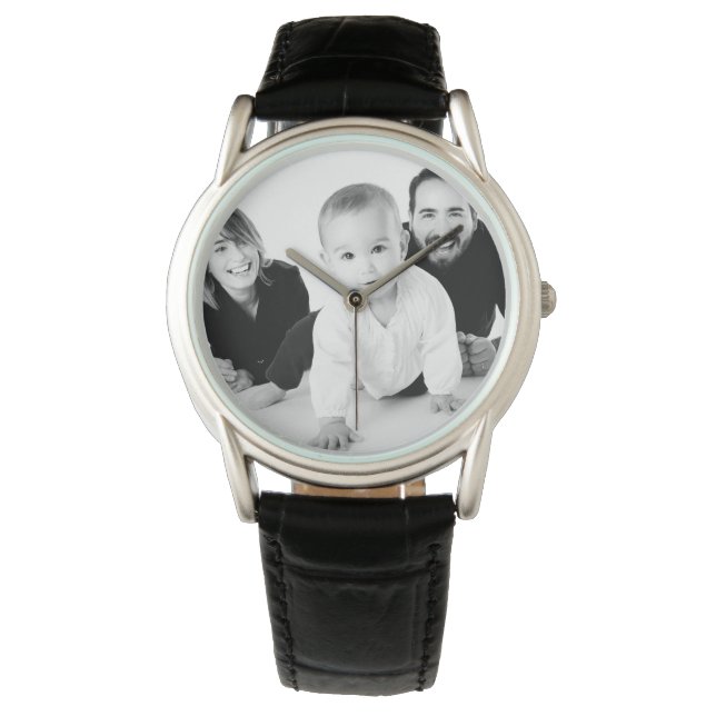 Gifts Under $75 for Him Personalized Photo Watch (Front)