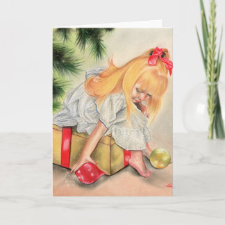 Gifts under the christmas tress Greeting Card