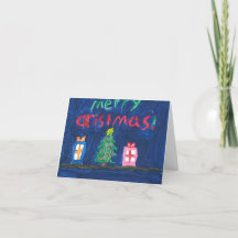Gifts Under the Tree Christmas Card