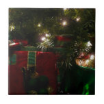 Gifts Under the Tree Christmas Holiday Ceramic Tile