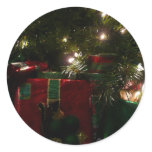 Gifts Under the Tree Christmas Holiday Classic Round Sticker