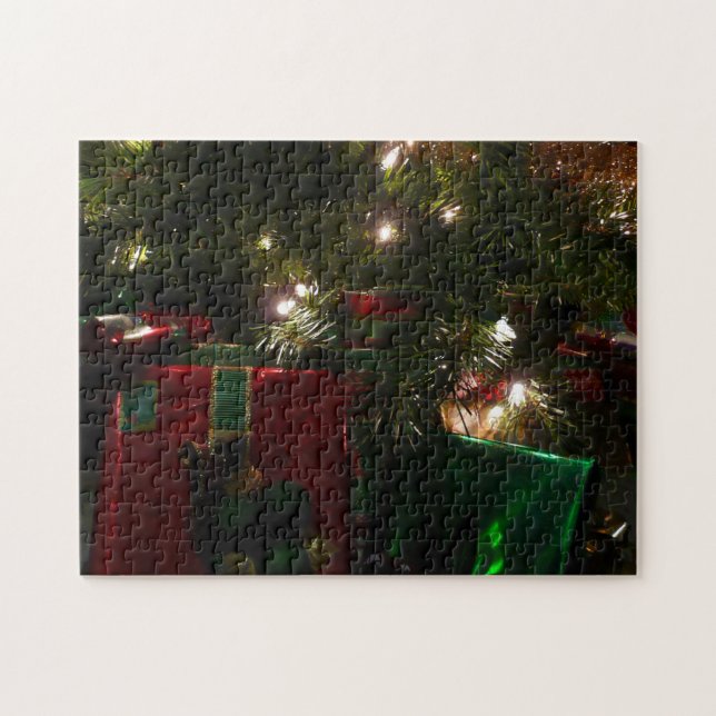 Gifts Under the Tree Christmas Holiday Jigsaw Puzzle (Horizontal)