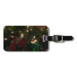 Gifts Under the Tree Christmas Holiday Luggage Tag