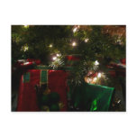 Gifts Under the Tree Christmas Holiday Postcard