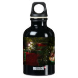 Gifts Under the Tree Christmas Holiday Scene Aluminum Water Bottle