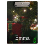 Gifts Under the Tree Christmas Holiday Scene Clipboard