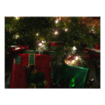 Gifts Under the Tree Christmas Holiday Scene Photo Print