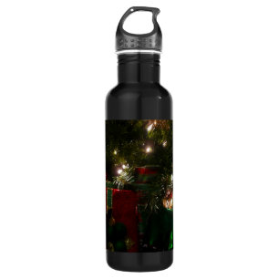 Gifts Under the Tree Christmas Holiday Stainless Steel Water Bottle