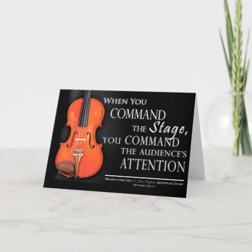 Gifts Violin Players _ Music is my Art Card