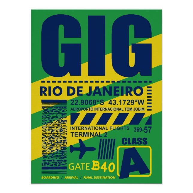 GIG Rio de Janeiro Airport Poster (Front)