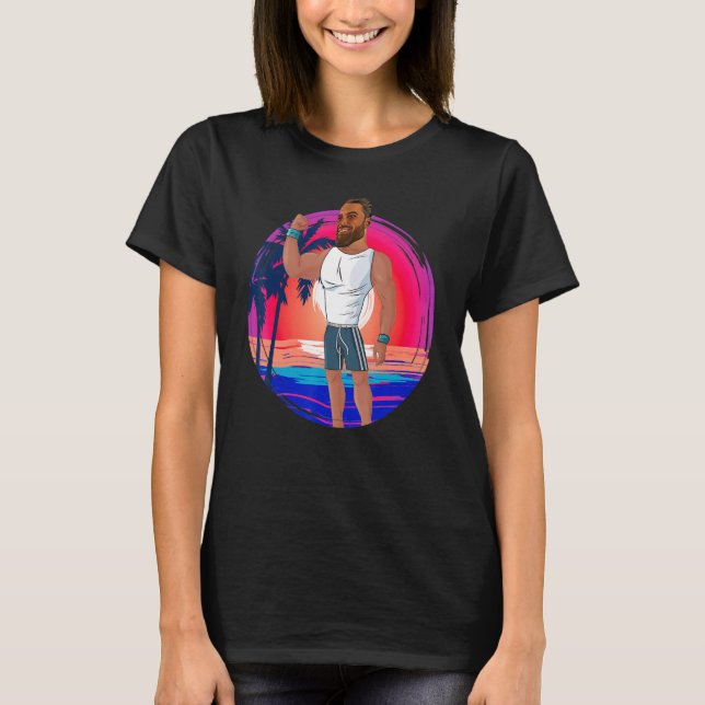 Gigachad Gym Meme Giga Chad Fitness Alpha Male Bod T-Shirt (Front)
