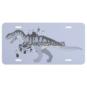 Giganotosaurus License Plate