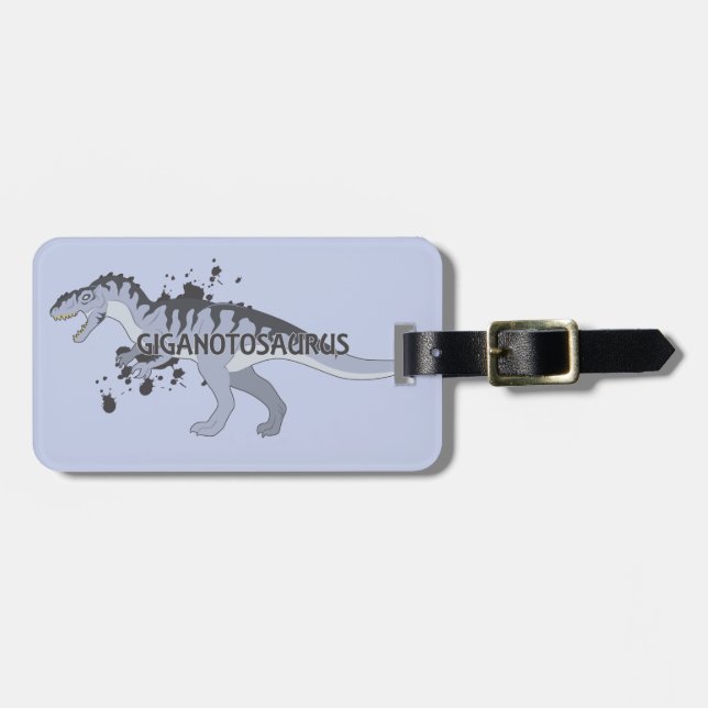 Giganotosaurus Luggage Tag (Front Horizontal)