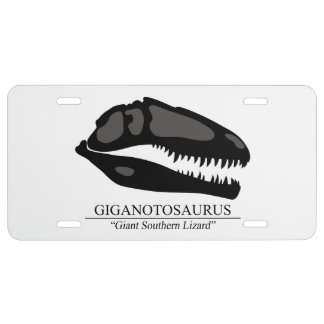 Giganotosaurus Skull License Plate