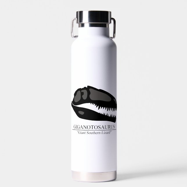 Giganotosaurus Skull Water Bottle (Front)