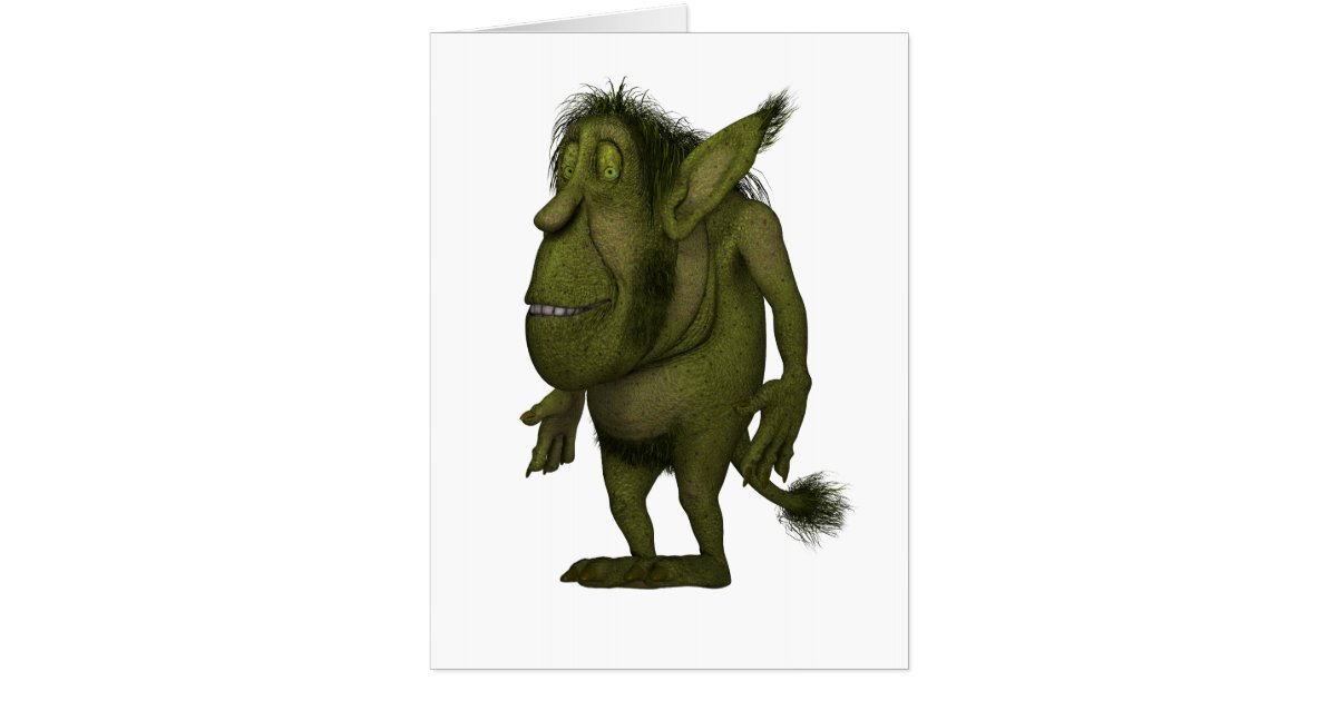 Gigantic Funny Ogre Design Birthday Card for Men | Zazzle