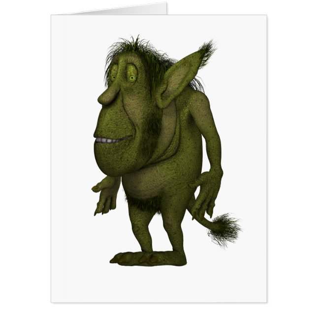 Gigantic Funny Ogre Design Birthday Card for Men (Front)